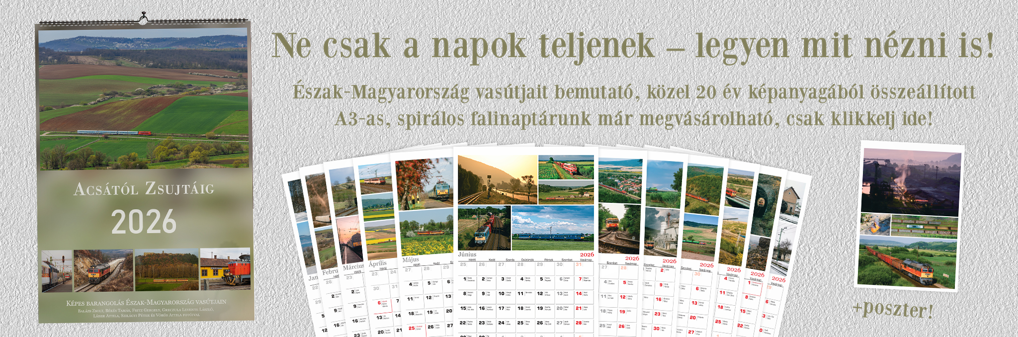 2026-os naptár banner